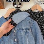 Style chic avec veste en jean pour filles