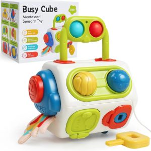 Cube de découverte ludique pour enfants de 1 à 2 ans