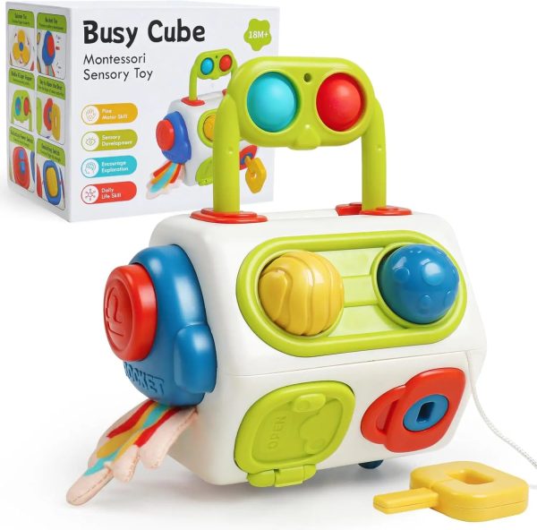 Cube de découverte ludique pour enfants de 1 à 2 ans