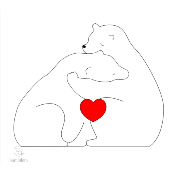 Puzzle interactif pour enfants sur le thème familial