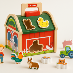 Farm Sort - Jeu de tri en bois pour enfants