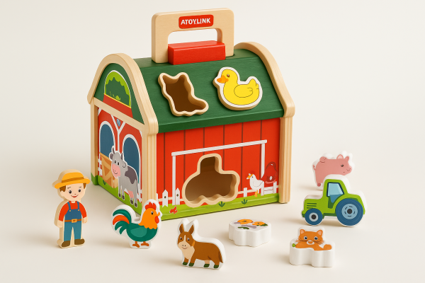 Farm Sort - Jeu de tri en bois pour enfants