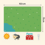 FeltBoard avec animaux pour jeux créatifs