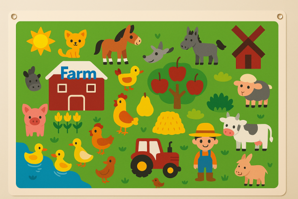 FeltBoard amusant pour les tout-petits