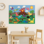 Panneau de feutrine coloré avec animaux amusants