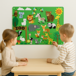 FeltBoard : animaux en feutre à explorer