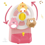 Boîte à musique avec mouvements d'animaux charmants