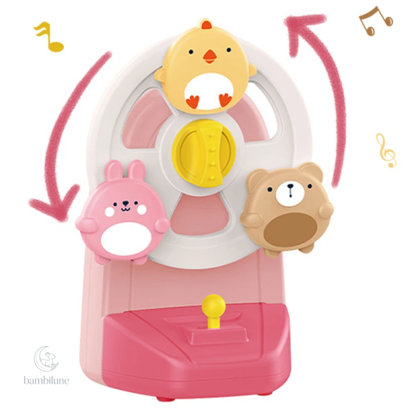 Boîte à musique avec mouvements d'animaux charmants