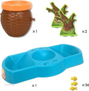 Jeu de pêche coloré pour divertir les jeunes enfants