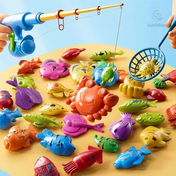 Jeu de pêche coloré pour les enfants en bas âge