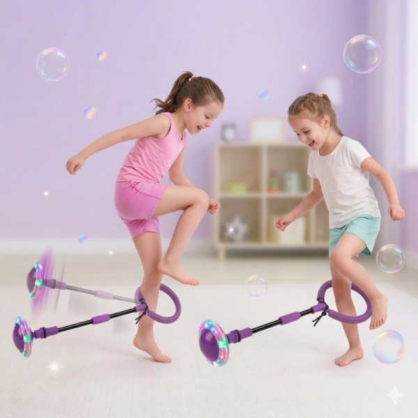 Flash Wheel Skip Ball – Jouet de saut pour enfants de 4 à 5 ans