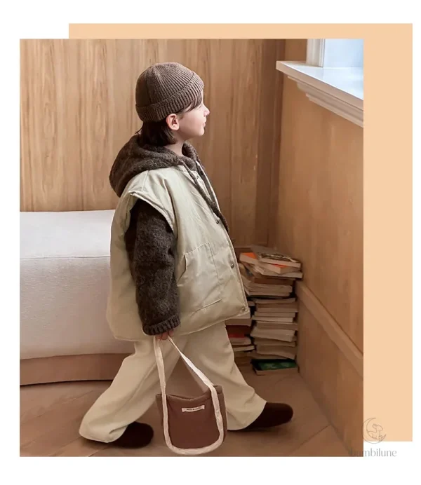 Vêtement léger et douillet pour les enfants en hiver