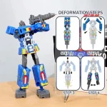 Robot stylisé qui se transforme pour jouer