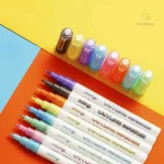 Activités créatives avec des marqueurs fluorescents pour enfants