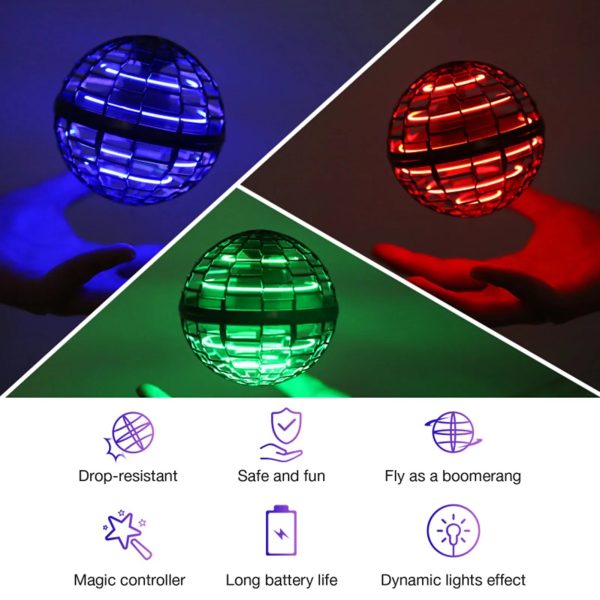 Boule boomerang Flynova, amusante et colorée pour petits