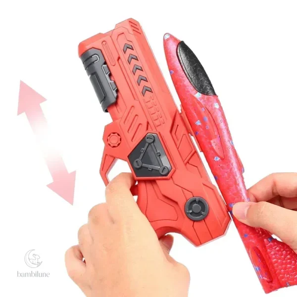 Activité ludique : lanceur d'avion en mousse pour petits