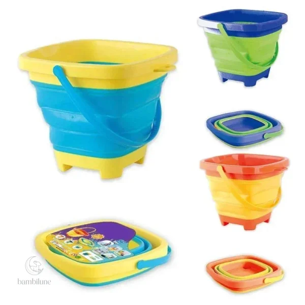 Seau pliable pratique pour enfants de 2 à 3 ans