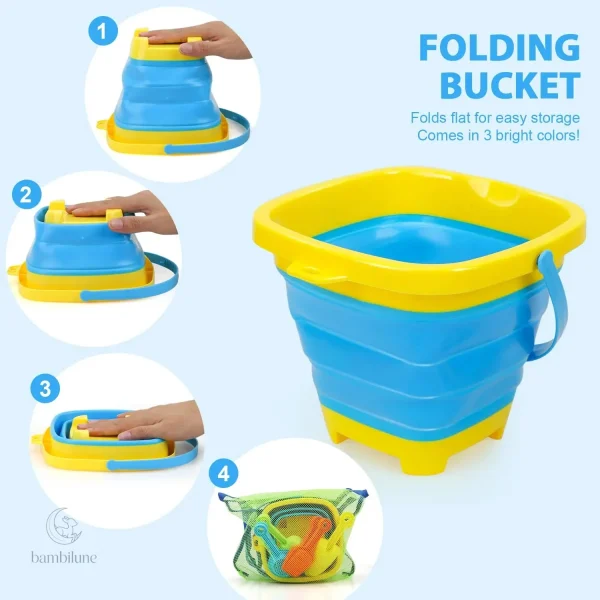 Seau pliable facile à transporter pour les petits