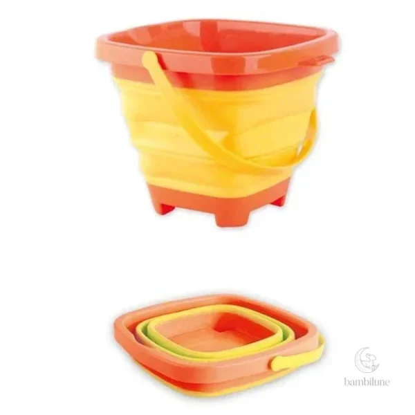 Seau pliable coloré pour les activités extérieures