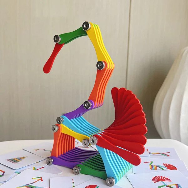 Puzzle pliant en bois pour enfants de 4 à 5 ans