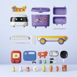 Jeu de rôle culinaire pour les petits chefs en route