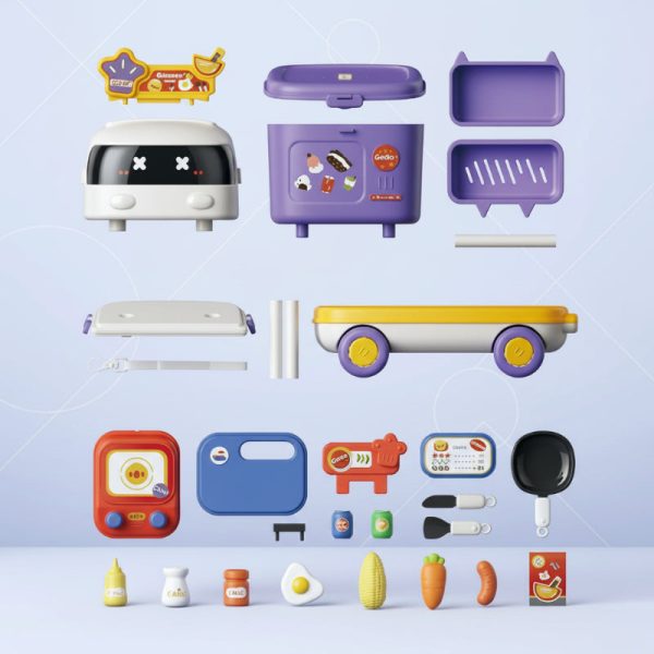 Jeu de rôle culinaire pour les petits chefs en route