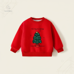 Pull d'hiver rouge, parfait pour les fêtes