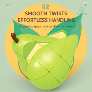 Puzzle Montessori stimulant avec des fruits colorés