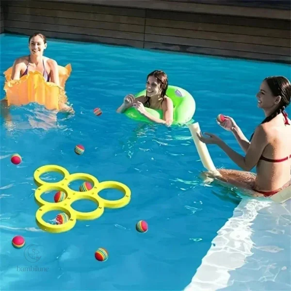 Anneaux flottants pour un été ludique