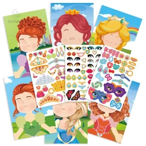 Funny Faces – Livre d'autocollants réutilisables pour enfants