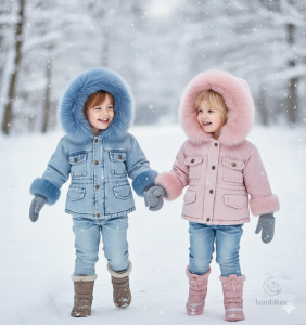 FurDream manteau avec capuche pour l'hiver