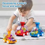 Voiture à roulettes pour stimuler la motricité des tout-petits