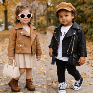 Veste en cuir élégante pour enfants