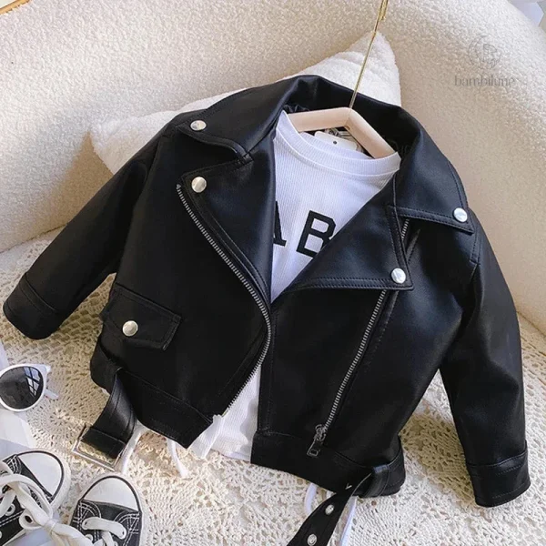 Veste en cuir durable pour enfants