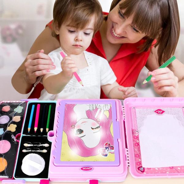 Set créatif pour s'amuser avec le maquillage