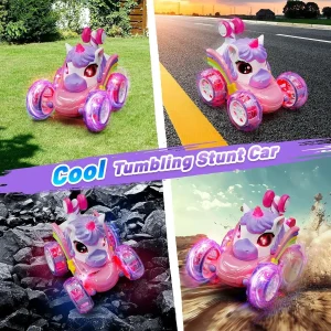 Voiture télécommandée licorne au design amusant