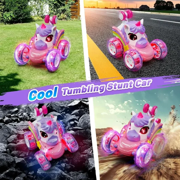 Voiture télécommandée licorne au design amusant