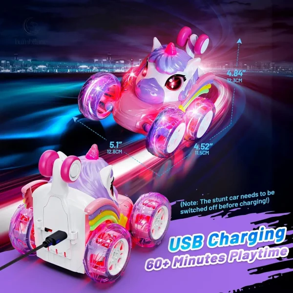 Voiture licorne GlowRide, plaisir pour les petits