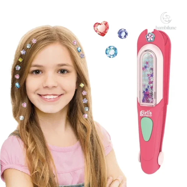 Création de motifs scintillants dans les cheveux