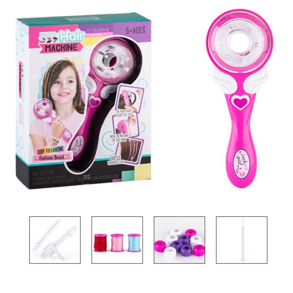 Outil de coiffure amusant pour des tresses colorées