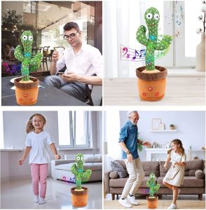 Cactus dansant, réagit aux sons pour le plaisir des bébés