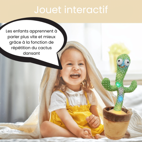 Jouet pour bébés, cactus qui danse et chante