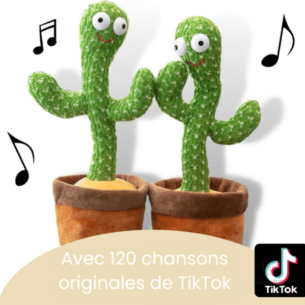 Jouet sonore pour enfants, cactus qui bouge au son