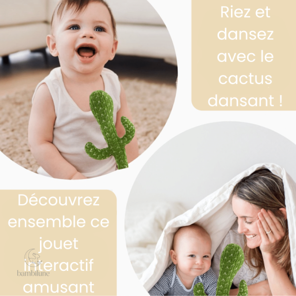 Cactus amusant, idéal pour éveiller les sens des bébés