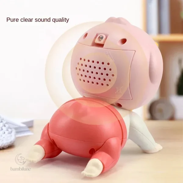Bébé rampant avec HappySteps, jouet musique et mouvement