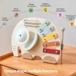 Jouet créatif en bois : xylophone adapté aux tout-petits