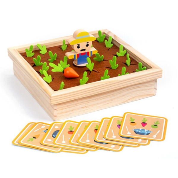 Jeu de récolte - Découverte des légumes au jardin