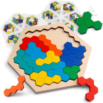 Hexagon Puzzle - Puzzle géométrique pour enfants de 2 à 3 ans