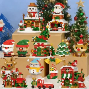 Mini-briques de Noël Joyeux et décoratif