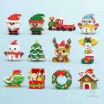 Mini-briques de Noël pour décorer la maison